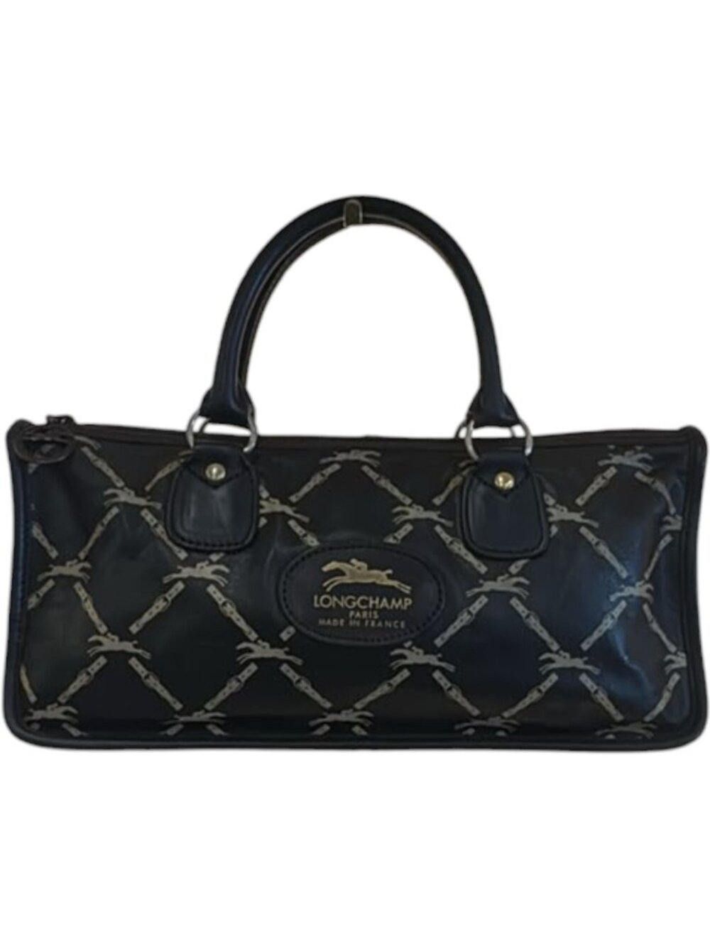 518150CR C1 Longchamp Hand Bag Brown PVC